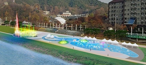 남원 요천 둔치 종합 물놀이시설 조감도.