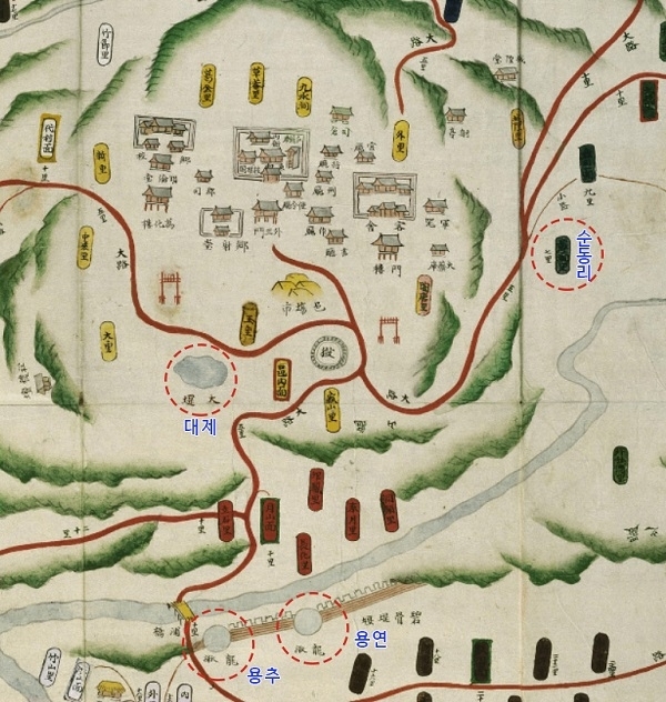 『1872년 지방지도』 김제군.