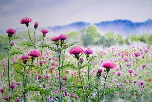 김분임 작품 '엉겅퀴축제'