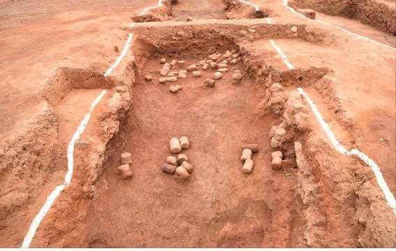 서쪽방향에서 본 1호 가마 소설실 전경.