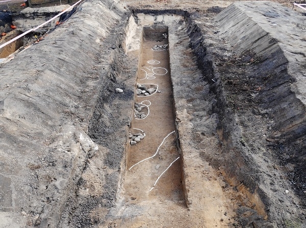 남원시 만인공원 조성사업부지 시굴조사 모습.