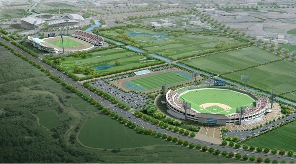 전주종합경기장 대체경기 시설 조감도.