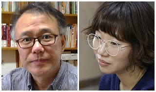 곽병창 교수(왼쪽)와 김정경 대학원생