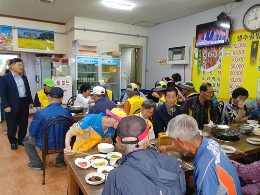 교월동 노인일자리 복달음 행사