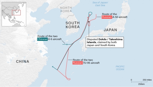 24일 CNN 홈페이지에 올라온 종합기사의 지도에는 독도와 다케시마를 병기표기로 바꿔놓은 장면 / 사진 제공 = 성신여대 서경덕 교수 연구팀