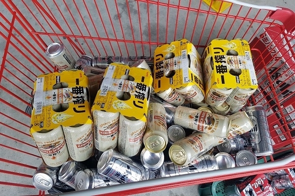 반품된 일본산 수입맥주