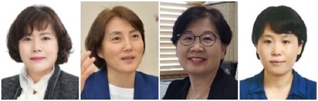 (왼쪽부터) 김현숙 새만금개발청장, 김연수 국립무형유산원장, 이영희 전북병무청장, 정선화 전북환경청장