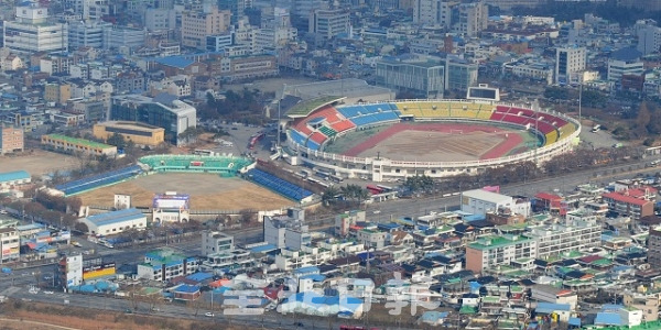 전주종합경기장 일대 전경. 전북일보 자료사진
