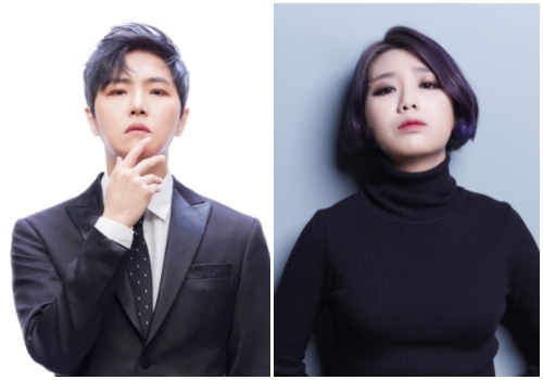 가수 정동하(왼쪽)·싱어송라이터 안예은
