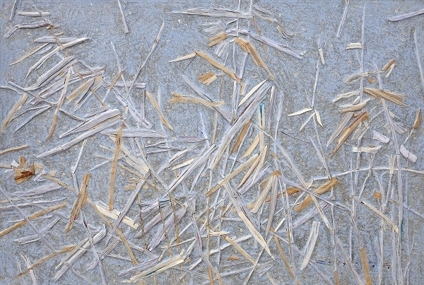 이정웅 작품, 책·종이죽·금강사·혼합재료, 193×130cm, 2019