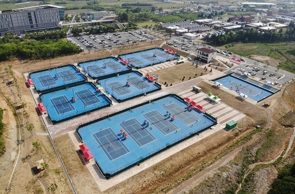 완주 테니스장 전경.