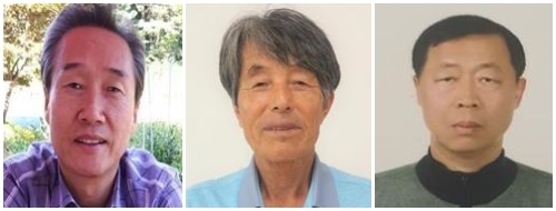 (왼쪽부터) 애향장 원종훈·효열장 박운희·공익장 전영길 씨