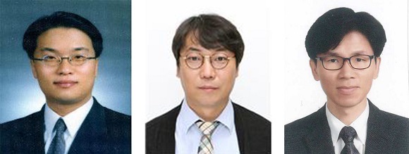 (왼쪽부터) 백광호, 백진우, 한병수 교수.