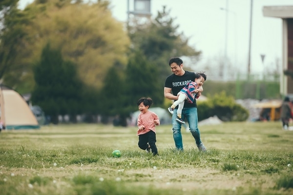 군산시 명랑가족 사진 공모전 최우수상 문상욱 씨 작품 '아빠 재미있지'.