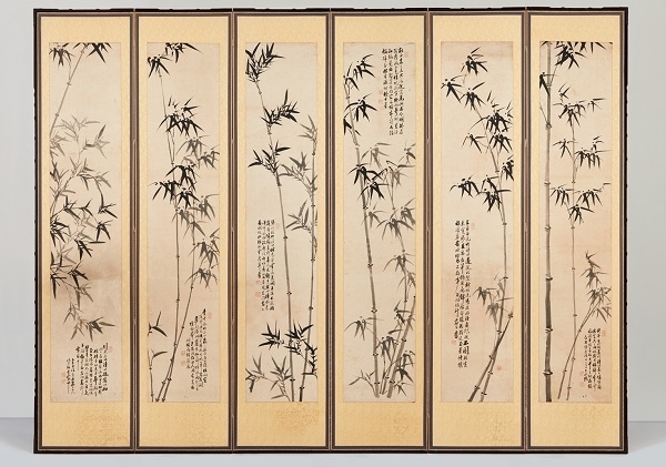 이정직李定稷(1841-1910), 대한제국 1909년, 종이에 먹, 각 면 160.0×32.0cm, 국립전주박물관 소장