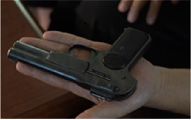 안중근 의사의 총과 같은 모델인 M1900 / 사진 제공 = KBS