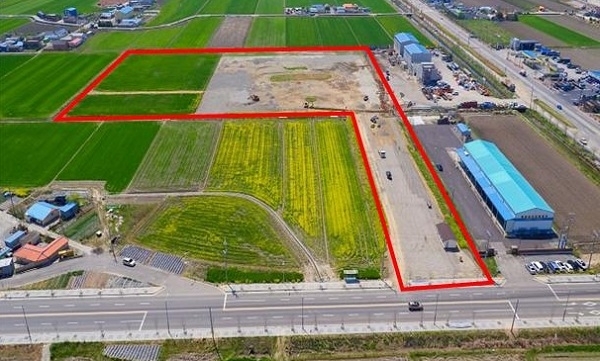 서군산 복합체육센터 부지.