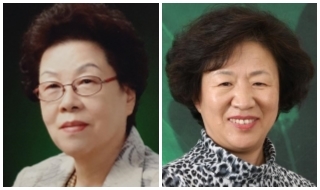 박성숙 시인(왼쪽)과 황점숙 수필가