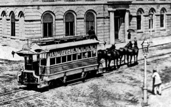 초기 트램, 말이 끄는 트램 방식. 사진제공= 호주 멜버른 트램 박물관