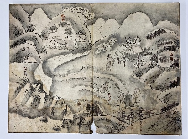 동학농민혁명 당시 전주의 모습 담긴 기록물(승암산 자락에 지소(紙所)의 위치가 기록되어 있으며, 좁은목에서 장어를 잡아 부친을 보양한 효자이야기를 그린 효행도).