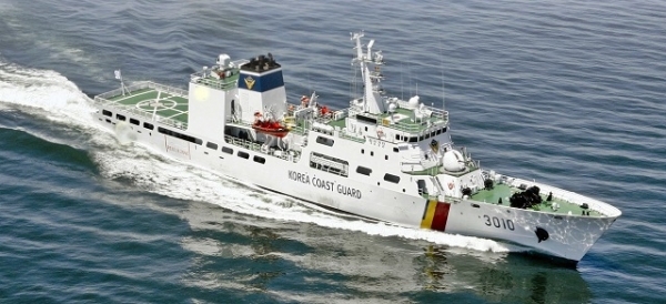 군산해경 소속 3010함.