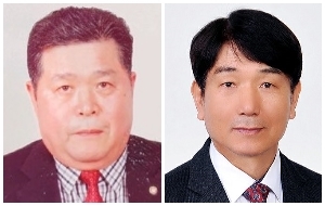 (왼쪽부터) 장수군 체육회장 후보 김병열, 이창용.