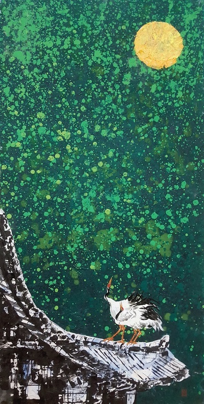 김성욱 작품 '한옥에 뜬 달-사랑가'