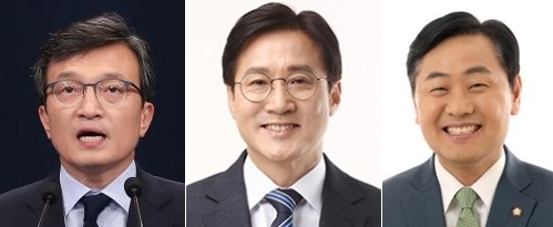 (왼쪽부터) 김의겸·신영대·김관영