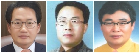 (왼쪽부터) 심재철, 전영선, 박병윤 씨.
