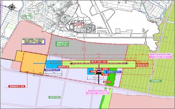 새만금 국제공항 사업 부지.