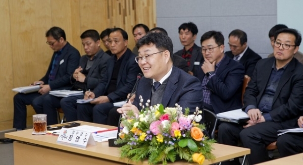 지난해 2월에 열린 장수읍 주민설명회 모습.