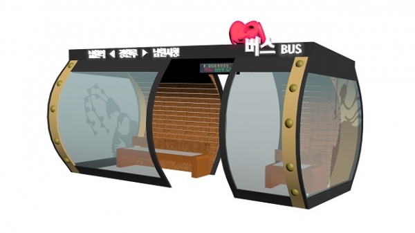 새롭게 디자인한 시내버스 승강장 이미지.