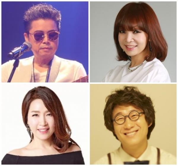 (왼쪽부터 시계방향) 김학래, 원미연, 주병선, 조갑경.