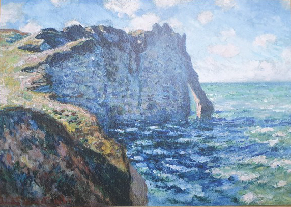 모네 작품 '아발의 절벽, 에트레타'