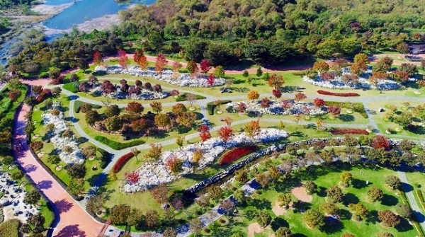 정읍 내장산 초입 단풍생태공원.