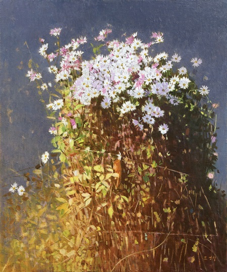 조영철 작품 '가을 뜰에서'