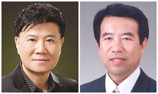 김용철 후보(왼쪽)와 김득남 후보.