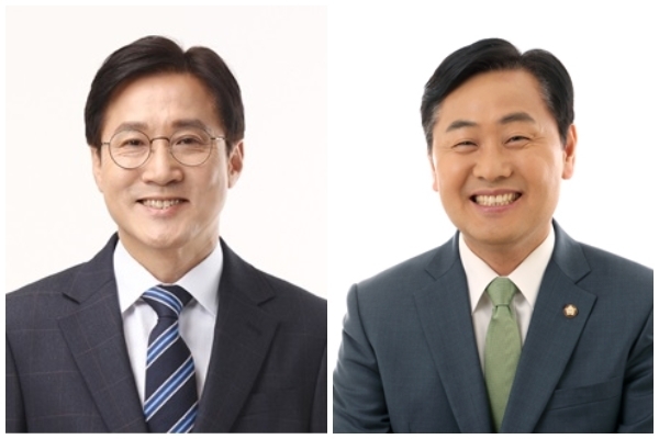 신영대 후보(왼쪽)와 김관영 후보.