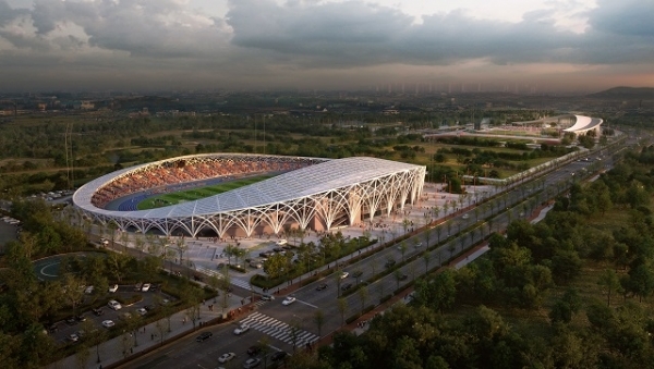 전주육상경기장 마스터플랜 조감도.