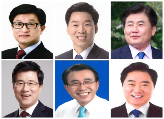 (윗줄 왼쪽부터) 강병원, 김병관, 소병훈. (아랫줄 왼쪽부터) 신경민, 심재권, 이석현.