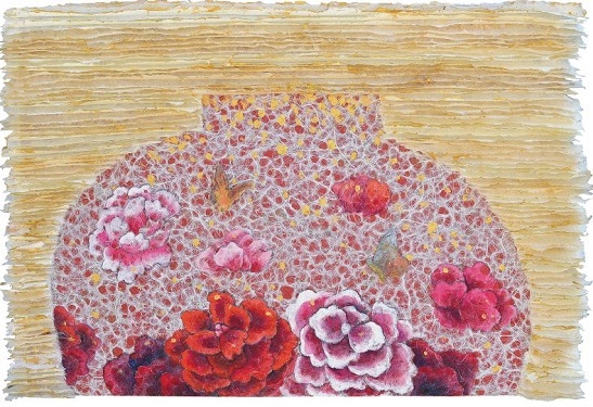 김정숙 작품 '행복이여라'.