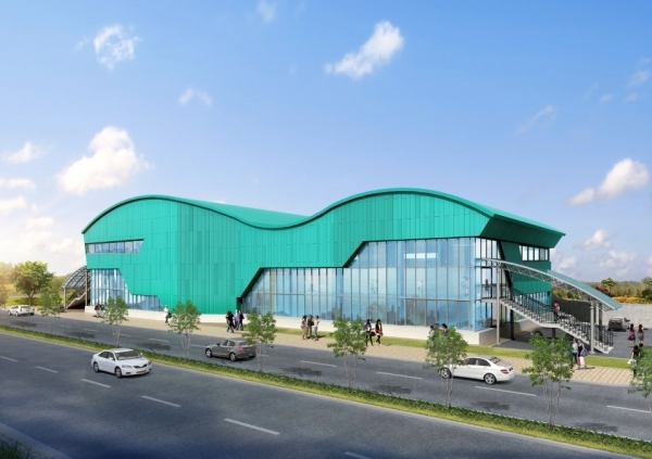 산북동 공룡 및 익룡 발자국 화석산지 보호각 조감도