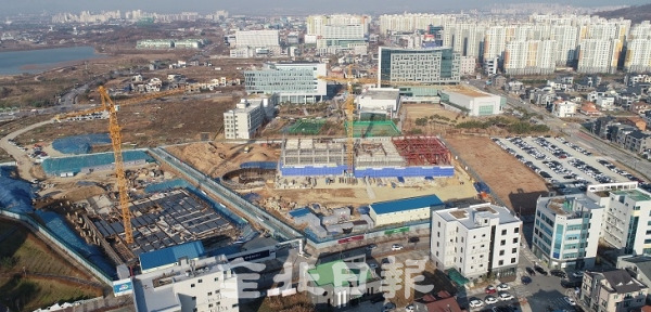 국민연금공단 인근 부지에서 전북금융타운 조성을 위한 공사가 진행되고 있다. 전북일보 자료사진