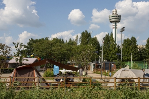 간편한 데이캠핑의 매력, ‘구리 토평 가족 캠핑장’. 사진제공=경기관광공사