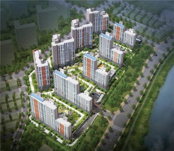 전주효천리버클래스 10년 공공임대주택리츠 조감도.