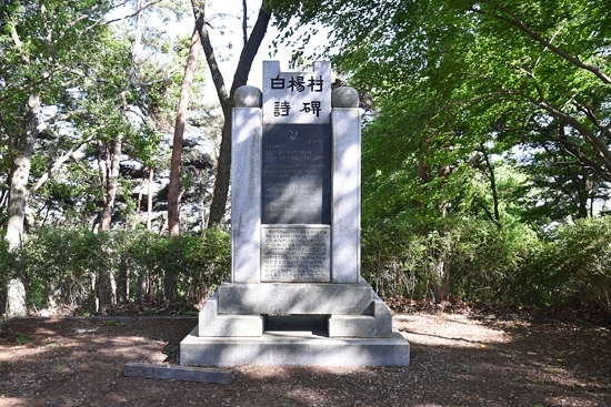 부안 서림공원 백양촌 신근 시비.