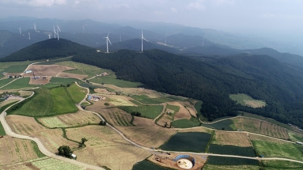 태백 매봉산 바람의 언덕.