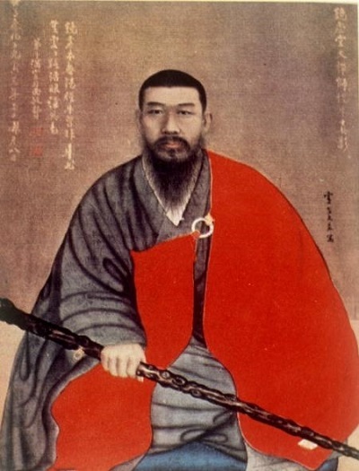 경허 스님(1846-1912). 근대 선불교를 중흥 시킨 대선사. 한국의 마조로 평가된다.