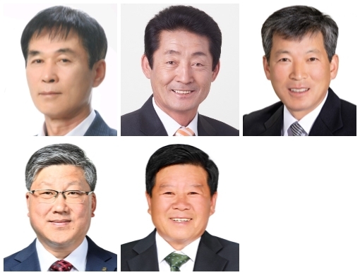 (윗줄 왼쪽부터) 김영배, 박명석, 주명한 씨. (아랫줄 왼쪽부터) 천춘진, 최흥만 씨.