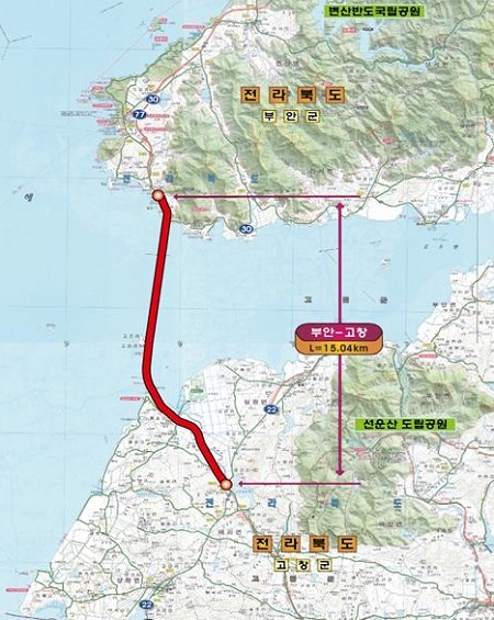 부창대교 건설구간.
